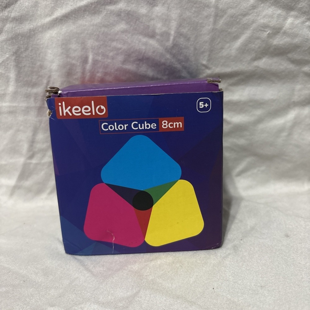 iKeelo Color Cube‎ 8cm w/ Stand - Cyan Magenta Yellow Subtractive Color Mixing